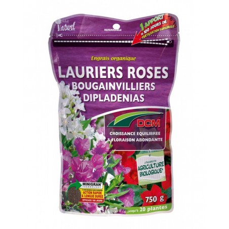Engrais Lauriers roses , Bougainvilliers, Dipladenias 750g DCM