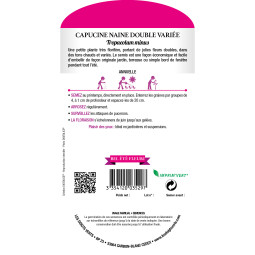 achet de graines Capucine naine double variée - Les Doigts Verts