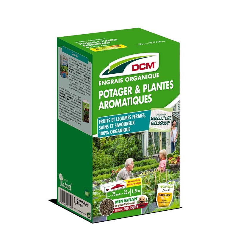 Boîte doseuse Engrais Potager et Plantes Aromatiques 1,5kg DCM