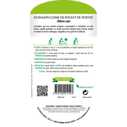 Sachet de graines Échalion cuisse de poulet du Poitou - Les Doigts Verts