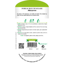 Sachet de graines Poireau bleu de Solaise - Les Doigts Verts