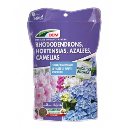 Sachet refermable Engrais Rhododendrons 750g DCM