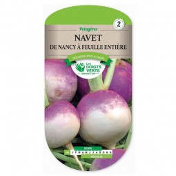 Sachet de graines Navet de Nancy à feuille entière - Les Doigts Verts