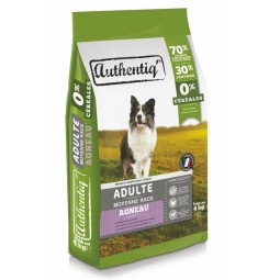 Sac Croquettes agneau 4kg Chien moyenne race Authentiq'