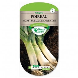 Sachet de graines Poireau monstrueux de Carentan - Les Doigts Verts