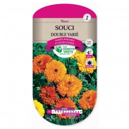 Sachet de graines Souci double varié - Les Doigts Verts