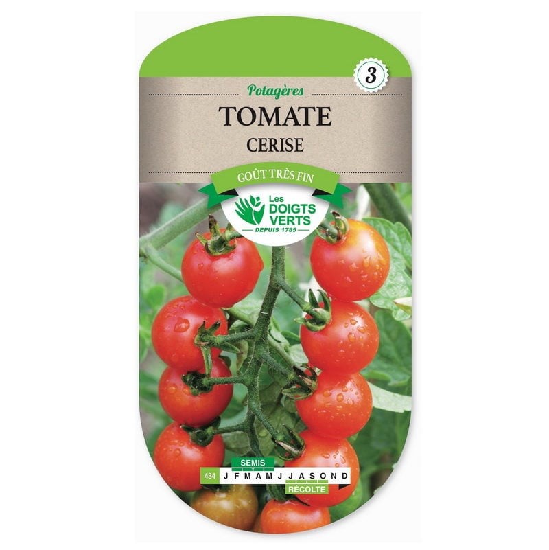 Sachet de graines Tomate cerise - Les Doigts Verts