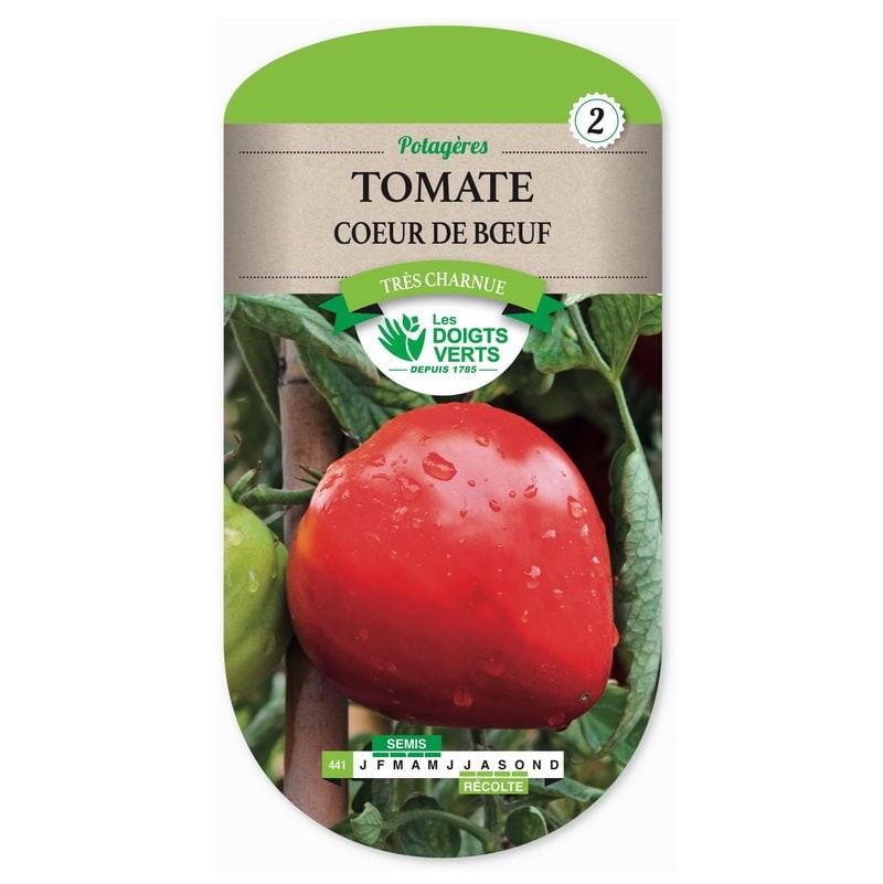 Sachet de graines Tomate coeur de boeuf - Les Doigts Verts
