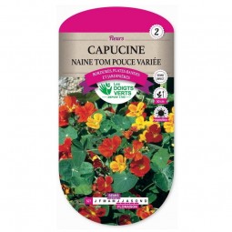 Sachet de graines Capucine naine tom pouce variée - Les Doigts Verts