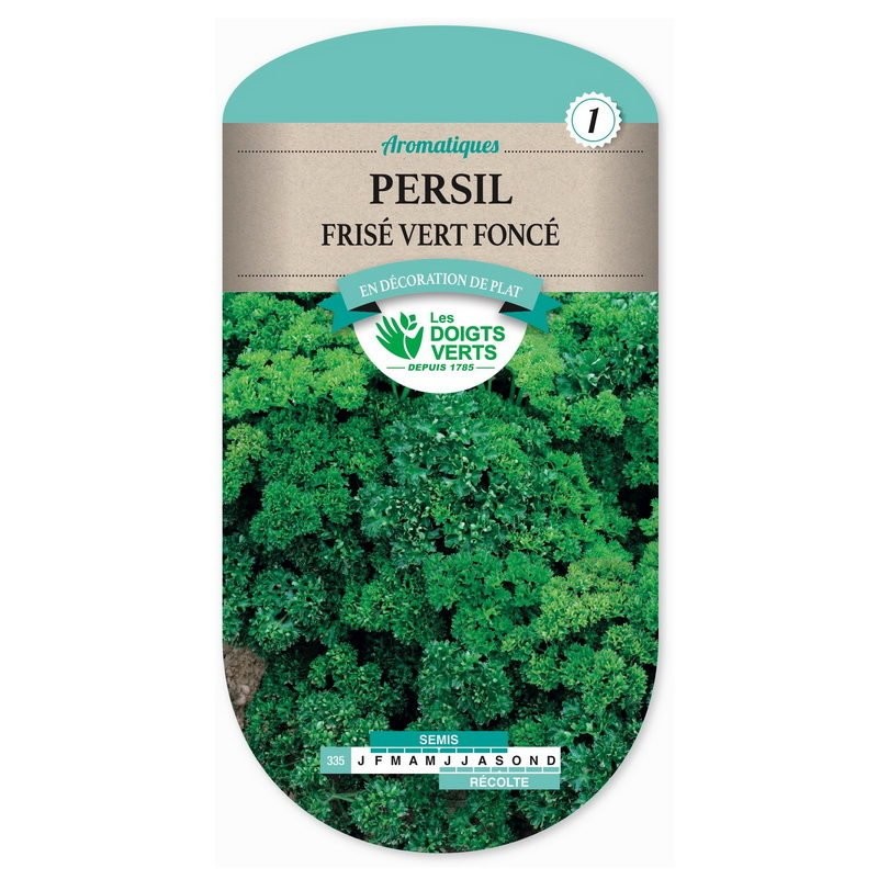 Sachet de graines Persil frisé vert foncé - Les Doigts Verts