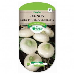 Sachet de graines Oignon blanc Barletta extra-hâtif - Les Doigts Verts