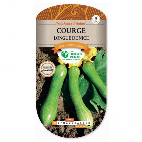 Sachet graines Courge longue de Nice - Les Doigts Verts