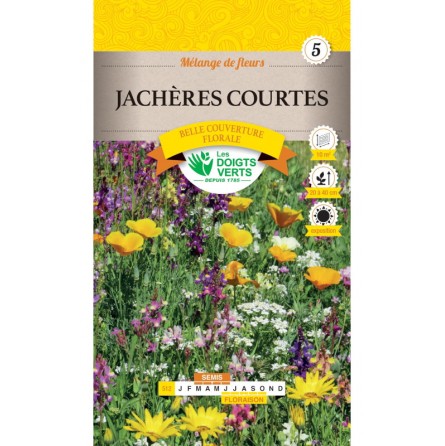 Sachet de graines Mélange Fleurs "Jachères Courtes" 20g - Les Doigts Verts