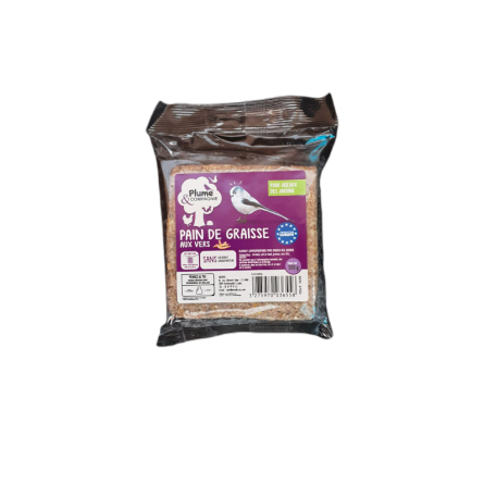 Pain de graisse aux Vers 300g Plume & Compagnie Pain de graisse aux Vers 300g Plume & Compagnie