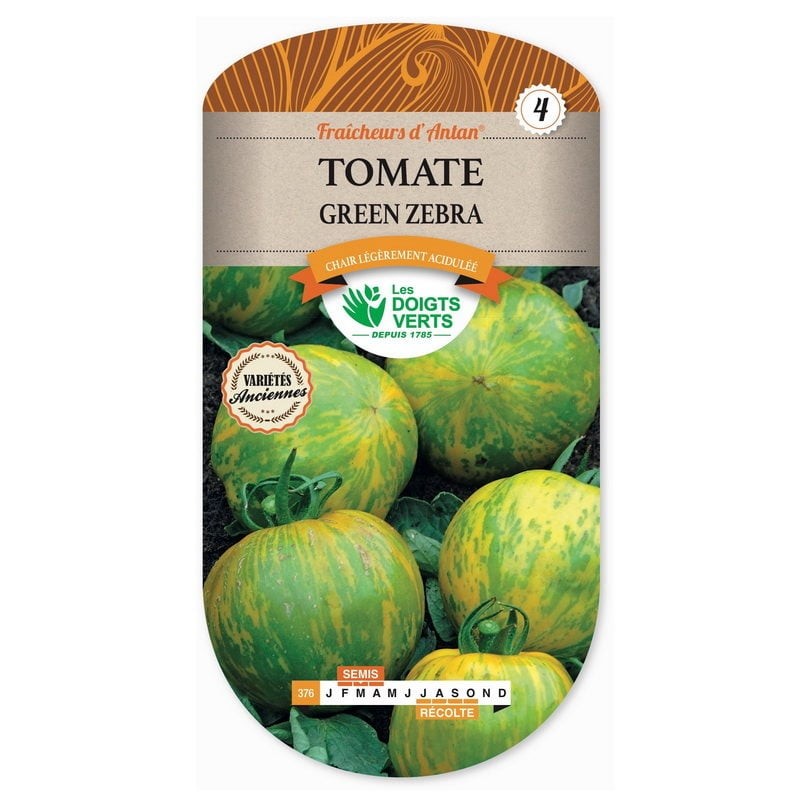 Tomate green zebra - Les Doigts Verts