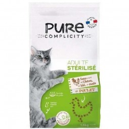 Sac Croquettes Chat Stérilisé Adulte Poulet 1,5kg Pure complicity