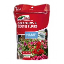 Sachet refermable Engrais Géraniums 750g DCM